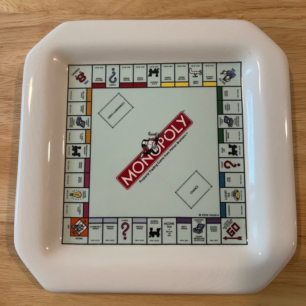Monopoly Plate - 7”x7”